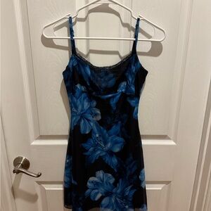 Blue Floral Princess Polly Mini Dress Size 4